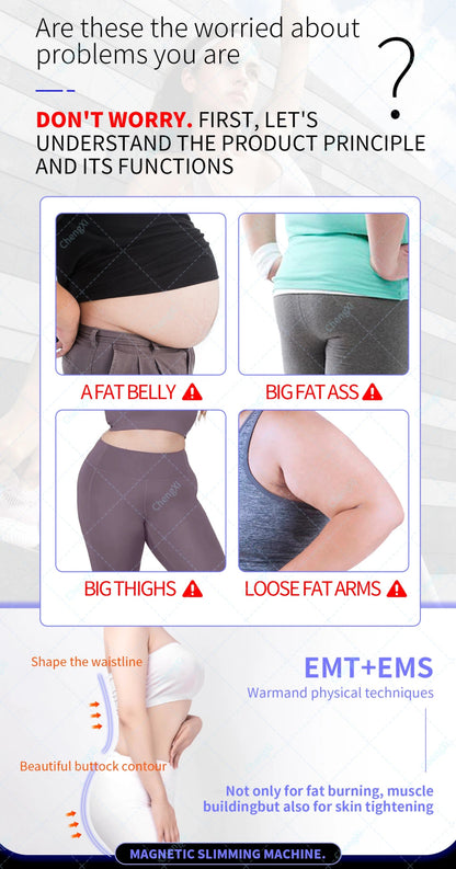 Newest Emsone Neo RF Sculpting Butt Lift EMSone Machine 6000W Muscle Stimulator Body Shaping Massage Equipment - WILKYs