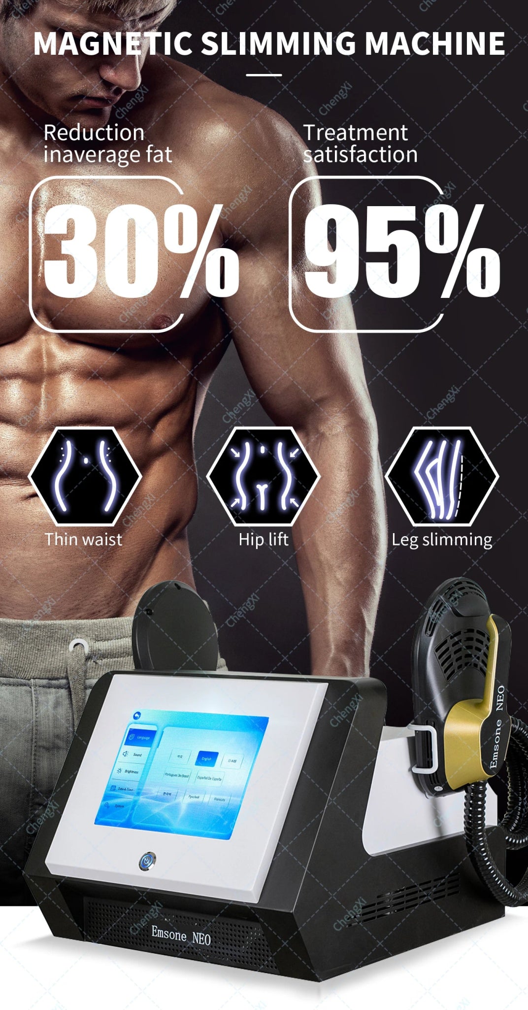 Newest Emsone Neo RF Sculpting Butt Lift EMSone Machine 6000W Muscle Stimulator Body Shaping Massage Equipment - WILKYs