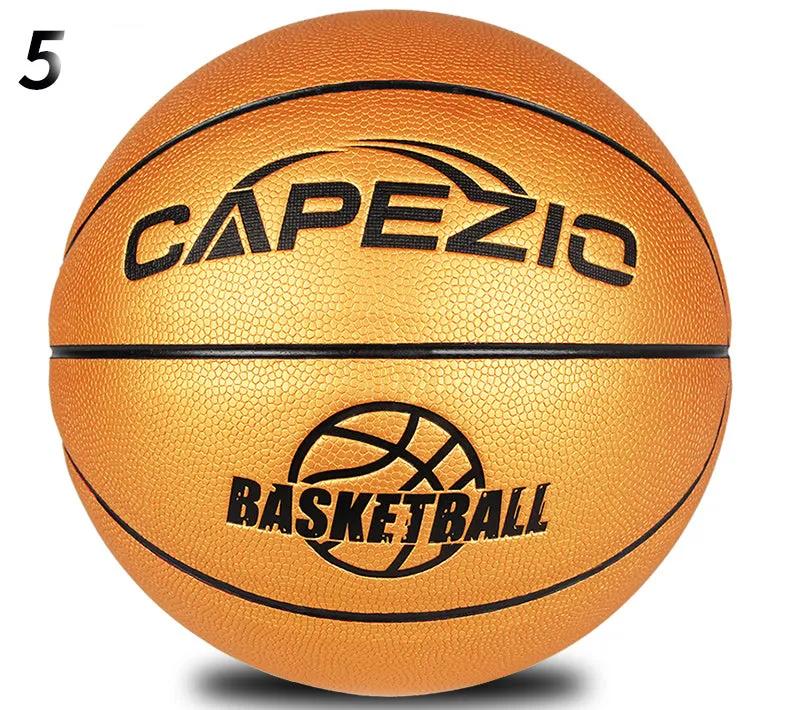 No. 5 Children's Basketball No. 5 No. 6 No. 7 P rimary School Students Training Wear - resistant Color Golden Blue Ball - WILKYs