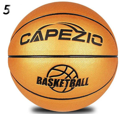 No. 5 Children's Basketball No. 5 No. 6 No. 7 P rimary School Students Training Wear - resistant Color Golden Blue Ball - WILKYs