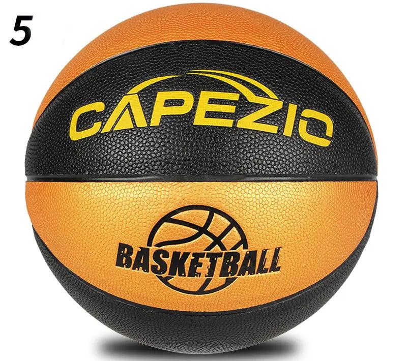 No. 5 Children's Basketball No. 5 No. 6 No. 7 P rimary School Students Training Wear - resistant Color Golden Blue Ball - WILKYs