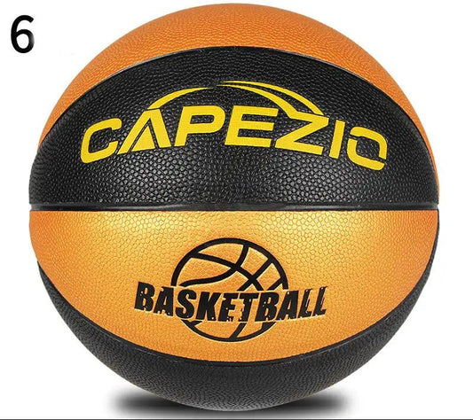 No. 5 Children's Basketball No. 5 No. 6 No. 7 P rimary School Students Training Wear - resistant Color Golden Blue Ball - WILKYs