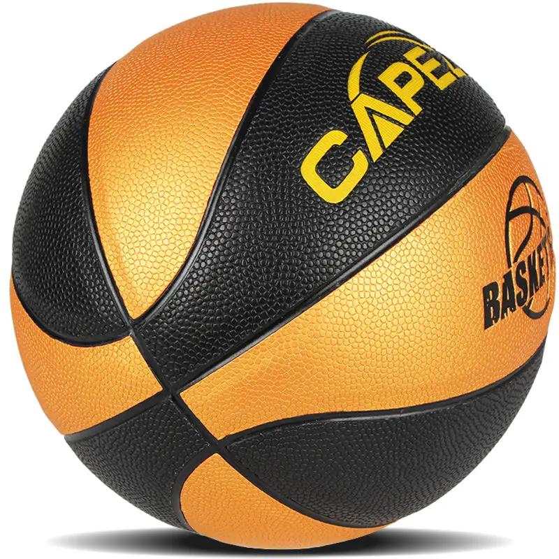 No. 5 Children's Basketball No. 5 No. 6 No. 7 P rimary School Students Training Wear - resistant Color Golden Blue Ball - WILKYs