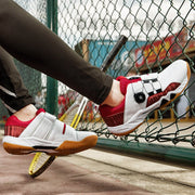 Non - slip Tennis Badminton Shoes, Breathable Rotating Buckle Lace - up Sneakers - WILKYs