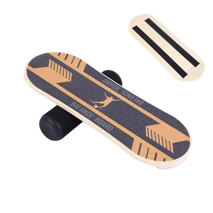 Non Slip Yoga Balance Board Rehabilitation Training Wood - WILKYs