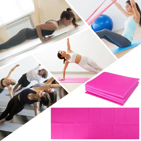 Non Slip Yoga Mat 3 Folding Gymnastics Mat Fitness Exercise Gym Oxford Airtrack Panel Tumbling Climbing Pilates Pad Air Track - WILKYs