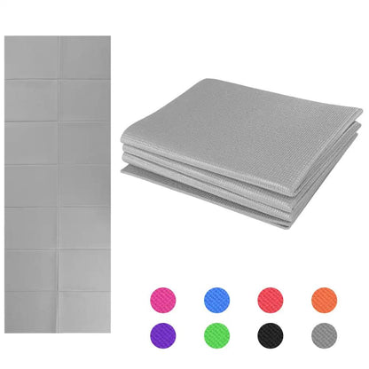 Non Slip Yoga Mat 3 Folding Gymnastics Mat Fitness Exercise Gym Oxford Airtrack Panel Tumbling Climbing Pilates Pad Air Track - WILKYs