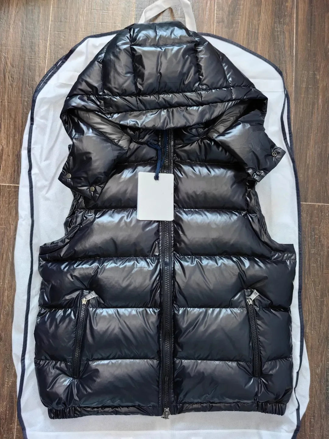 Men's Down Vest with Removable Handles