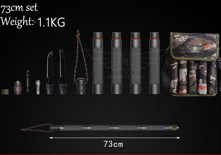 Outdoor Defense Tactical Stick Alpenstock Hiking Camping Equipment Multifunctional Walking Stick - WILKYs