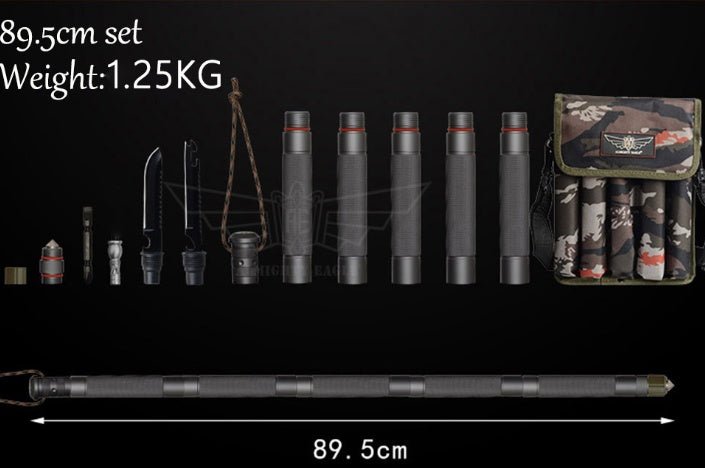 Outdoor Defense Tactical Stick Alpenstock Hiking Camping Equipment Multifunctional Walking Stick - WILKYs