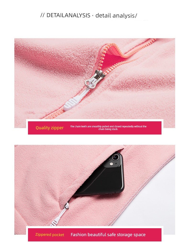 Outwear Women's Liner Thickening Cardigan Fleece Sweater - WILKYs