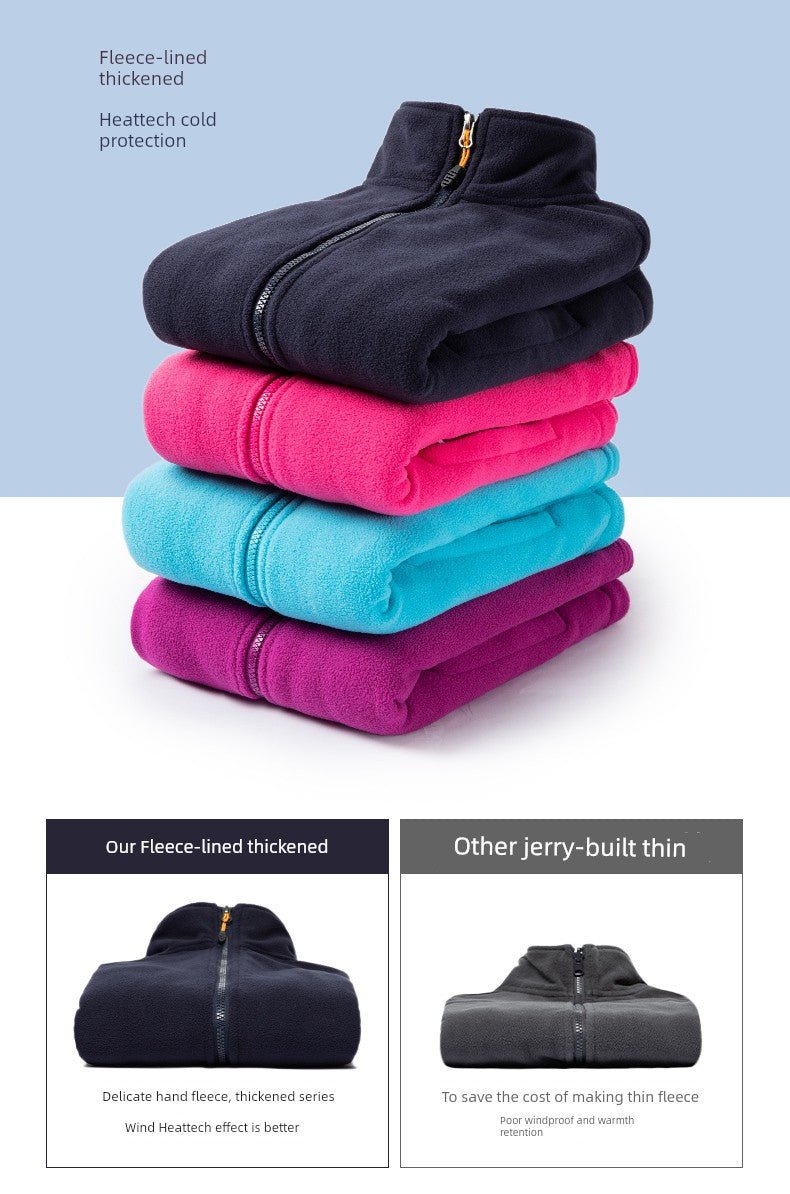 Outwear Women's Liner Thickening Cardigan Fleece Sweater - WILKYs