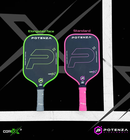 P+ PowerSpin Carbon COREx3 (Neon Pink, Elongated Face) - WILKYs
