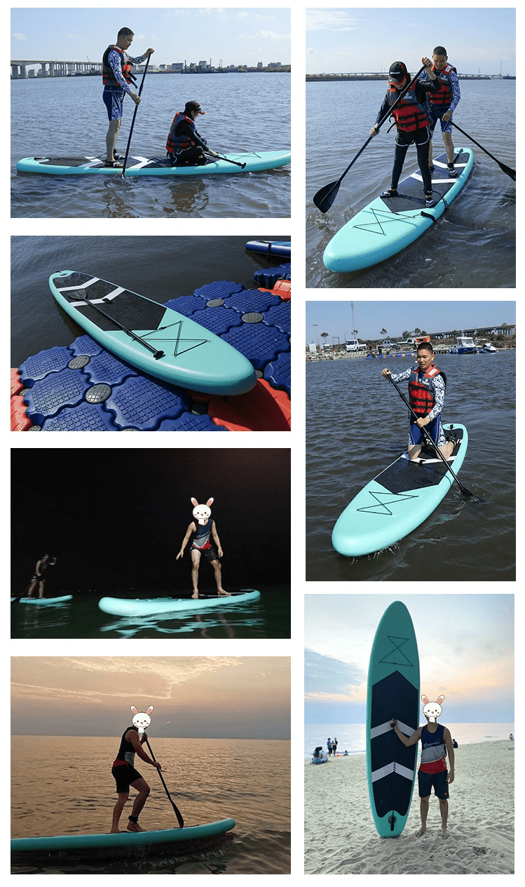 Paddleboard Standing Paddleboard Beginner Surfboard Water Ski Inflatable Paddle Board - WILKYs