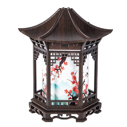 Pavilion humidifier Chinese style element unique creative decoration atmosphere night light delicate spray to improve the air - WILKYs