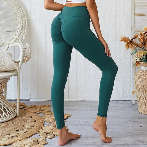 Peach fitness pants yoga pants - WILKYs