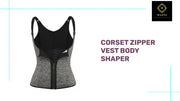 Corset Zipper Vest Body Shaper by@Outfy