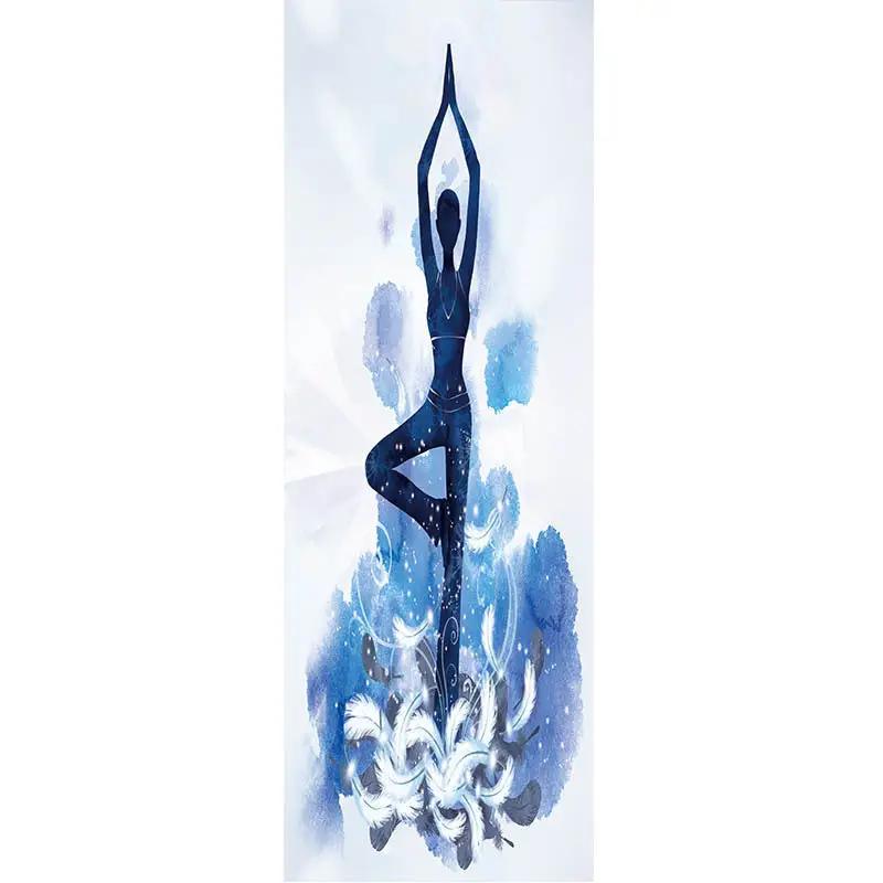 Printed Yoga Mat Drape Sweat - Absorbent Fitness Yoga Towel Yoga Drape - WILKYs