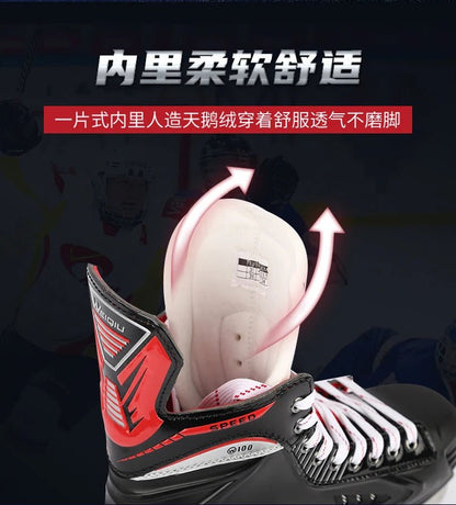 Professional ice hockey roller skates men and women youth figure skating equipment skating children ice skates roller skates - WILKYs