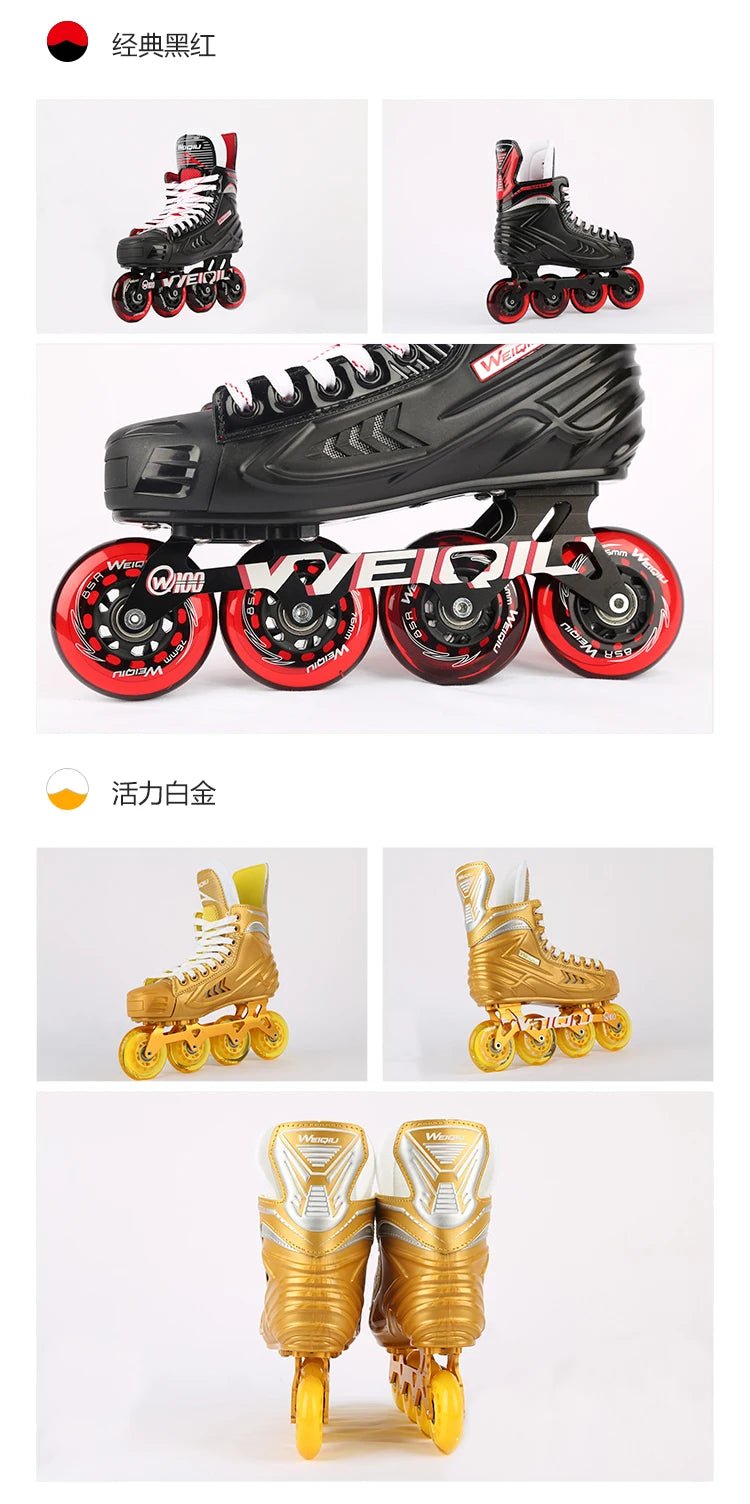 Professional ice hockey roller skates men and women youth figure skating equipment skating children ice skates roller skates - WILKYs
