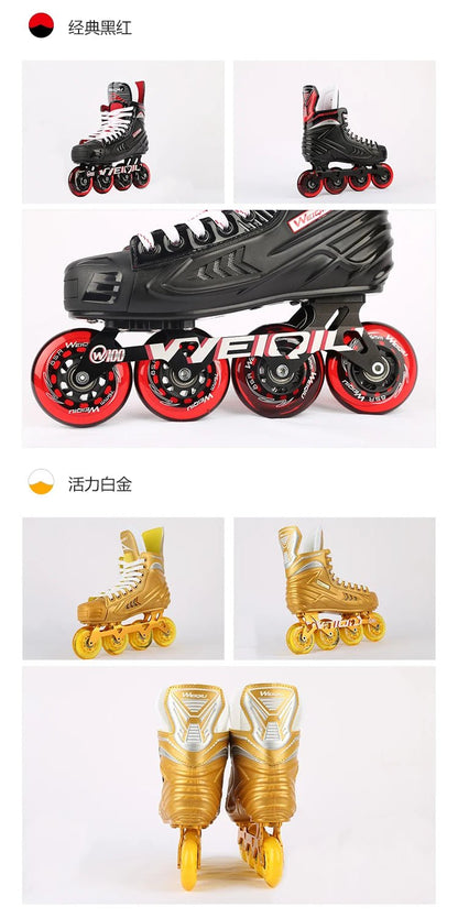 Professional ice hockey roller skates men and women youth figure skating equipment skating children ice skates roller skates - WILKYs