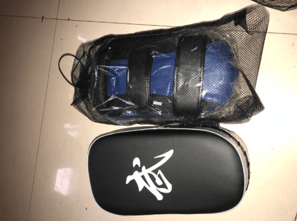 Punching Bag Boxing Pad Sandbag Fitness Taekwondo PU Leather Training Gear Muay Thai Foot Target - WILKYs