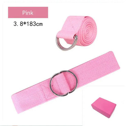 Pure Cotton Yoga Stretch Belt Fitness Tension Belt - WILKYs