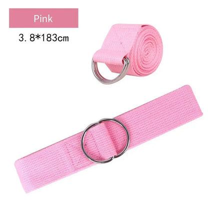 Pure Cotton Yoga Stretch Belt Fitness Tension Belt - WILKYs