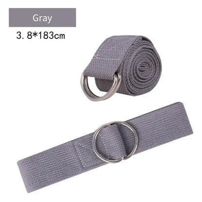 Pure Cotton Yoga Stretch Belt Fitness Tension Belt - WILKYs