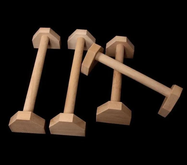 Push - up Stand Wooden Single Parallel Bars Inverted Stand Practice Push - up Stand - WILKYs