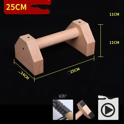 Push - up Stand Wooden Single Parallel Bars Inverted Stand Practice Push - up Stand - WILKYs