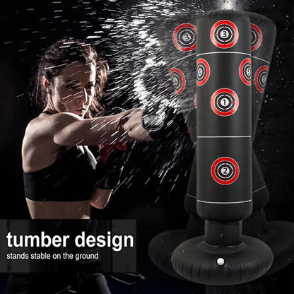 Pvc Thick Tumbler Inflatable Fitness Boxing Column 1.6 Meters High - WILKYs