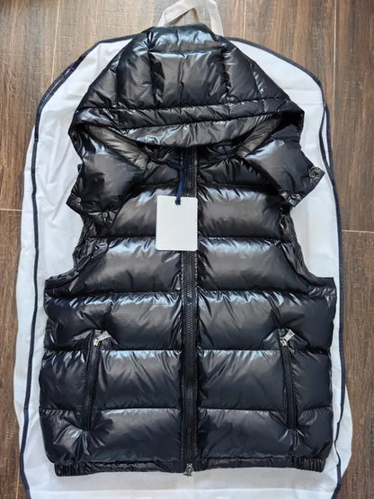 Men's Down Vest with Removable Handles