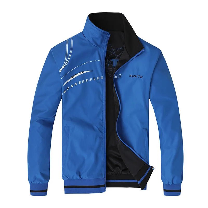 Red Jacket Men New Spring Double Side Wear Coat Sportswear Clothes Top Plus Size 5XL Bomber Jacket Veste Jaqueta Masculina - WILKYs