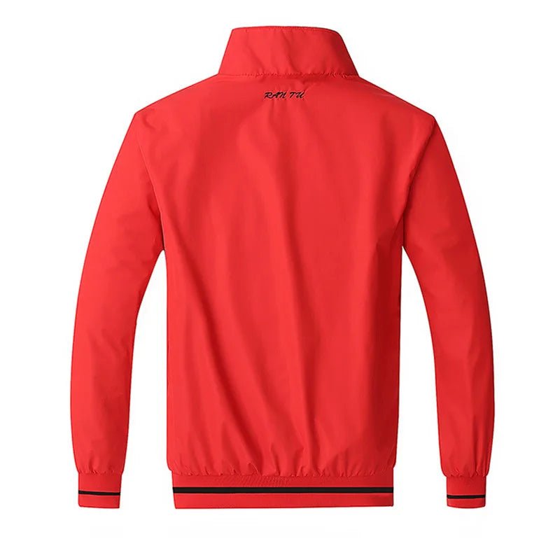 Red Jacket Men New Spring Double Side Wear Coat Sportswear Clothes Top Plus Size 5XL Bomber Jacket Veste Jaqueta Masculina - WILKYs