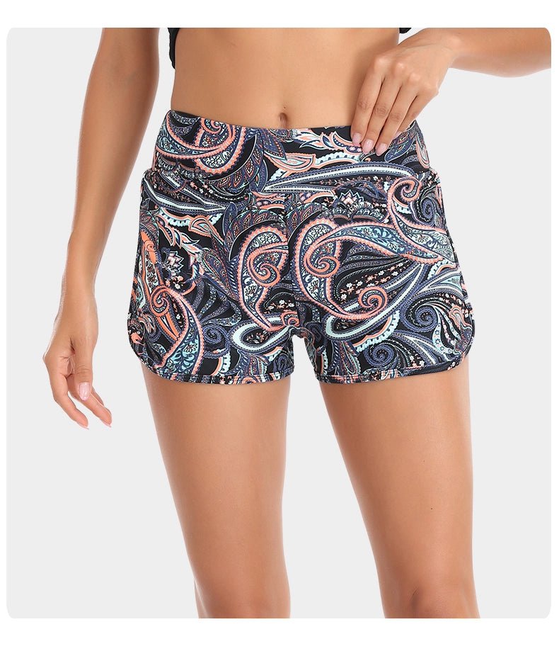 RELLECIGA High Elastic Sports Breathable Quick - Drying Comfort Classic Waist Girdling Belly Contraction Sheath Shorts - WILKYs