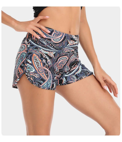 RELLECIGA High Elastic Sports Breathable Quick - Drying Comfort Classic Waist Girdling Belly Contraction Sheath Shorts - WILKYs