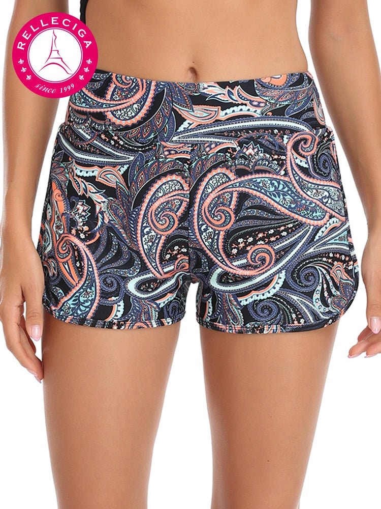 RELLECIGA High Elastic Sports Breathable Quick - Drying Comfort Classic Waist Girdling Belly Contraction Sheath Shorts - WILKYs