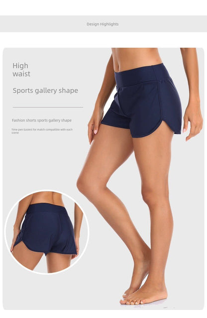 RELLECIGA High Elastic Sports Breathable Quick - Drying Comfort Classic Waist Girdling Belly Contraction Sheath Shorts - WILKYs