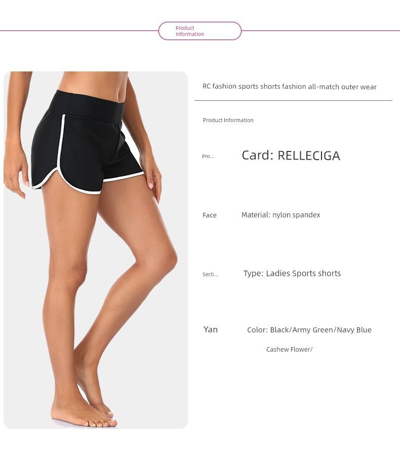 RELLECIGA High Elastic Sports Breathable Quick - Drying Comfort Classic Waist Girdling Belly Contraction Sheath Shorts - WILKYs