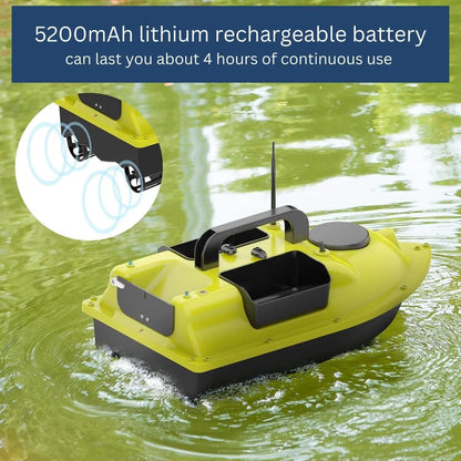 Remote Control Fishing Bait Boat Waterproof Sporting Goods with Night Lights – New - WILKYs