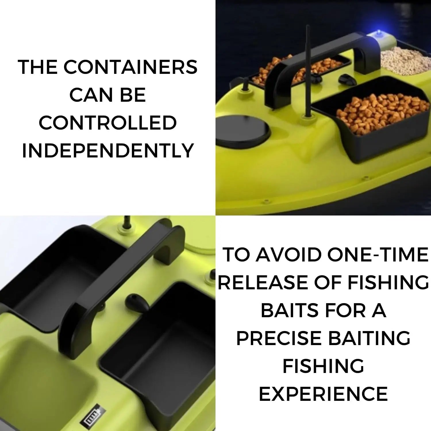 Remote Control Fishing Bait Boat Waterproof Sporting Goods with Night Lights – New - WILKYs