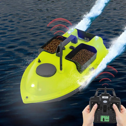 Remote Control Fishing Bait Boat Waterproof Sporting Goods with Night Lights – New - WILKYs