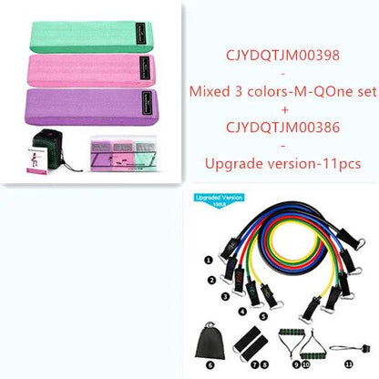 Resistance Band Elastic Hip Circle Fitness Squat Resistance Buttocks Circle Yoga - WILKYs