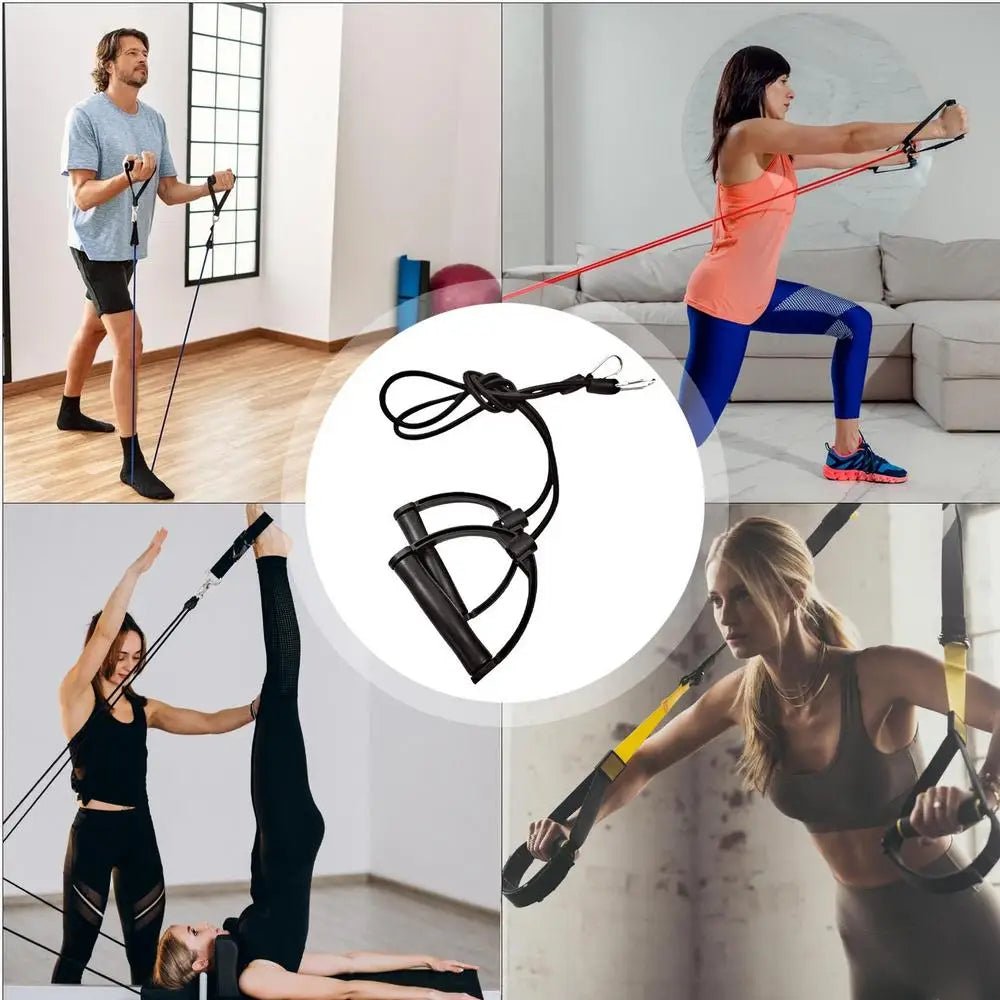 Resistance Bands Ergonomic Stepper Rope Pulling With Handles Multifunctional Household Exercise Supplies Fitness Equipment - WILKYs
