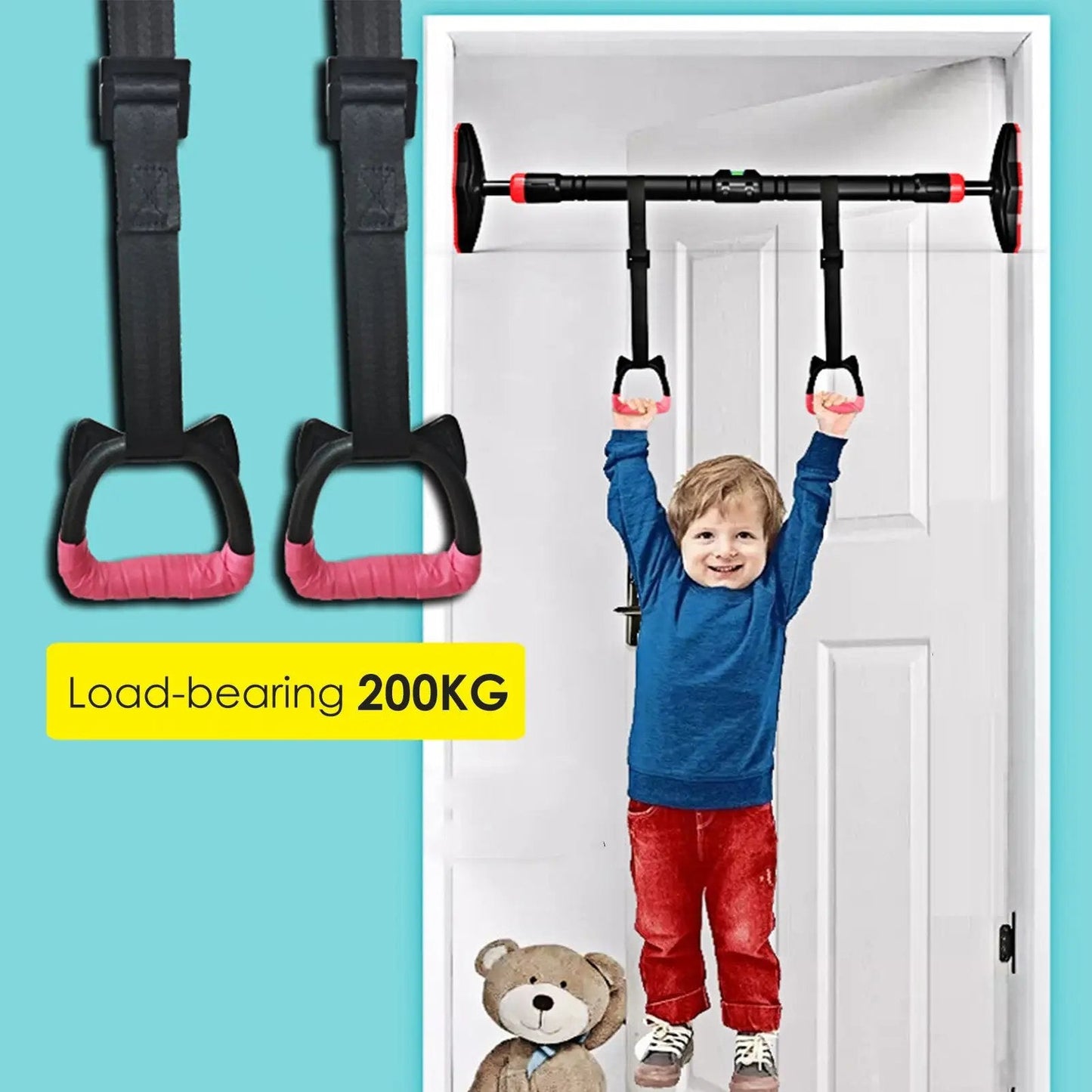 Rings For Children's Training Kids Sports Equipment Household Plus Horizontal Bar Indoor Pull Ring - WILKYs