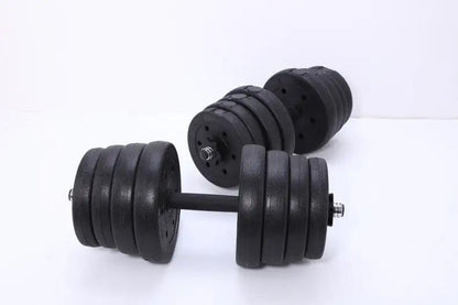 Round Head Dumbbell Multi - Specification Safety Men's Barbell Rubber Coated Dumbbell Indoor Fitness Equipment - WILKYs