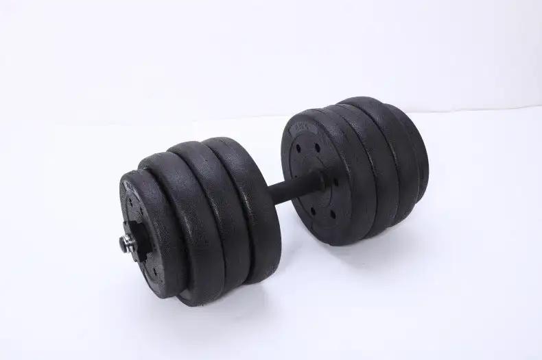 Round Head Dumbbell Multi - Specification Safety Men's Barbell Rubber Coated Dumbbell Indoor Fitness Equipment - WILKYs