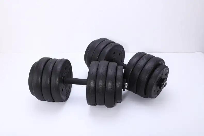 Round Head Dumbbell Multi - Specification Safety Men's Barbell Rubber Coated Dumbbell Indoor Fitness Equipment - WILKYs