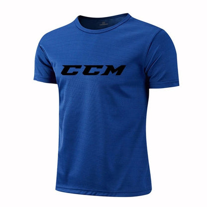 Running Shirts Soccer Shirts CCM Men's Jersey Sportswear Men's Running T-Shirts Quick Dry Compression Sport T-Shirts Fitness Gym - WILKYs